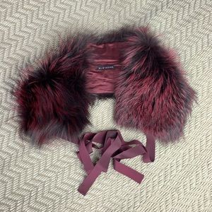 ✨ ELIE TAHARI REAL FOX FUR SCARF NECK WARMER ✨